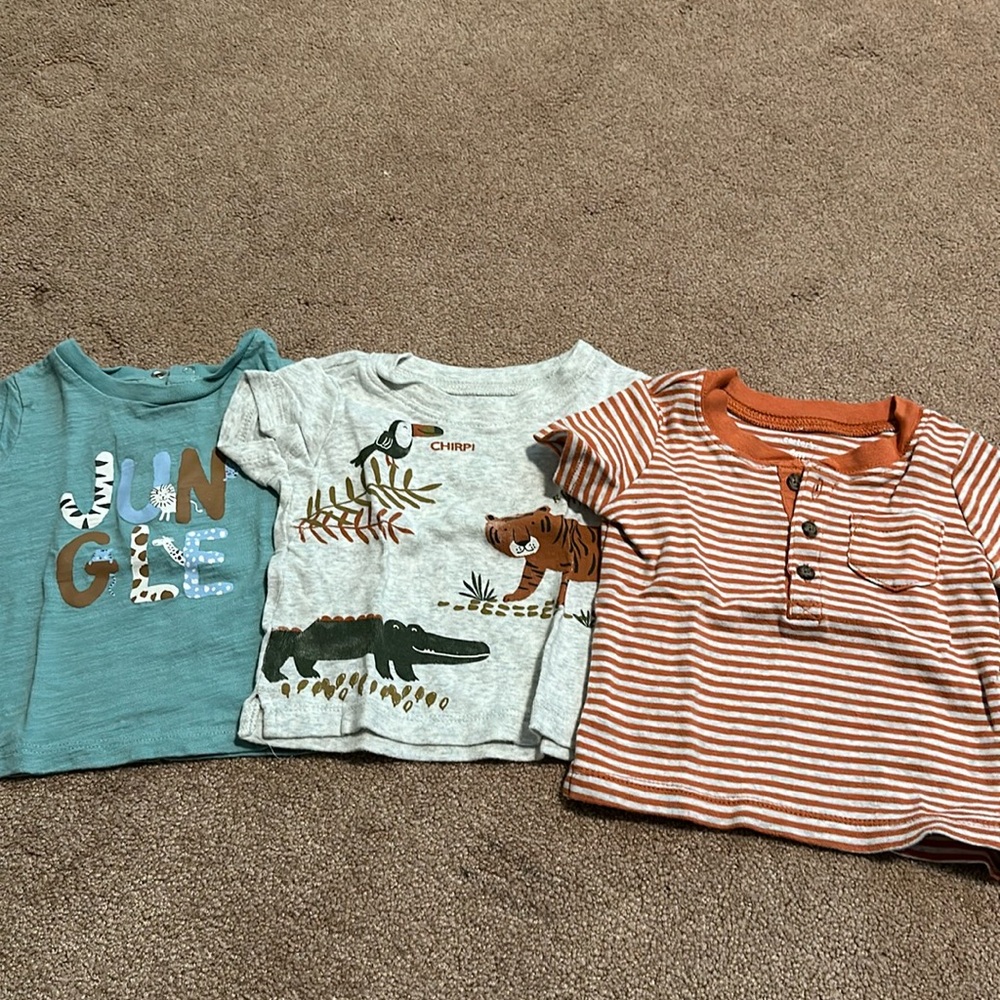 Short sleeve 3-6month tshirts